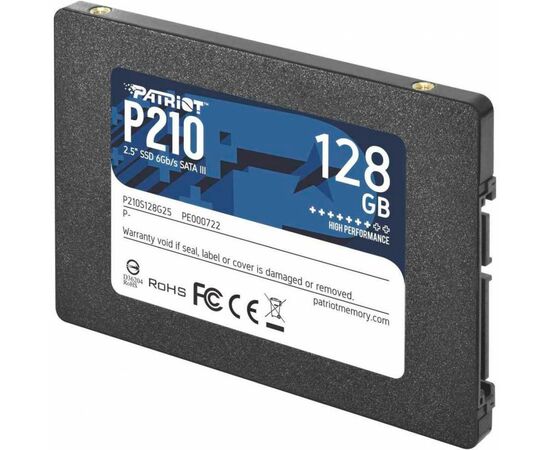 Накопичувач SSD 2.5" 128GB Patriot (P210S128G25), зображення 3 Накопичувач SSD 2.5" 128GB Patriot (P210S128G25), зображення 3