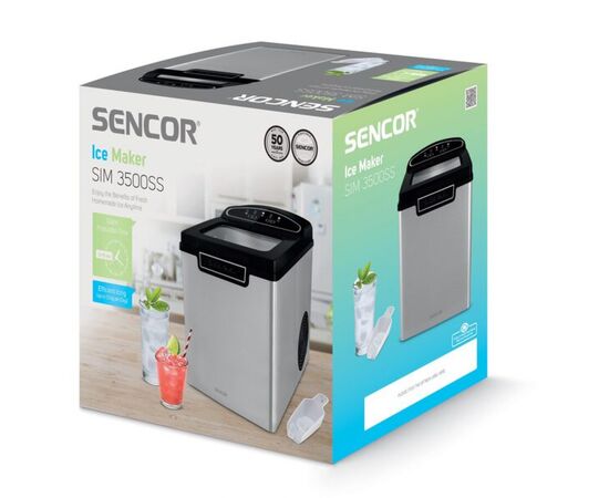Ледогенератор бытовой Sencor SIM3500SS, изображение 6 Ледогенератор бытовой Sencor SIM3500SS, изображение 6