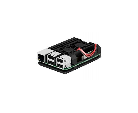 Дополнительное оборудование к промышленному ПК Raspberry радиатор для 4B алюминиевый с 2 кулерами (RA503), изображение 2 Дополнительное оборудование к промышленному ПК Raspberry радиатор для 4B алюминиевый с 2 кулерами (RA503), изображение 2