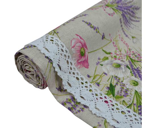 Дорожка на стол Прованс Grosso с кружевом 140х40 см (17525), изображение 2 Дорожка на стол Прованс Grosso с кружевом 140х40 см (17525), изображение 2