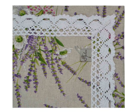 Дорожка на стол Прованс Grosso с кружевом 140х40 см (17525), изображение 3 Дорожка на стол Прованс Grosso с кружевом 140х40 см (17525), изображение 3