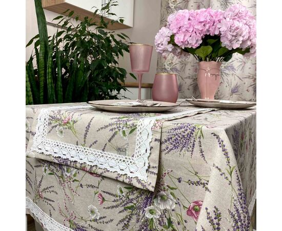 Дорожка на стол Прованс Grosso с кружевом 140х40 см (17525), изображение 5 Дорожка на стол Прованс Grosso с кружевом 140х40 см (17525), изображение 5