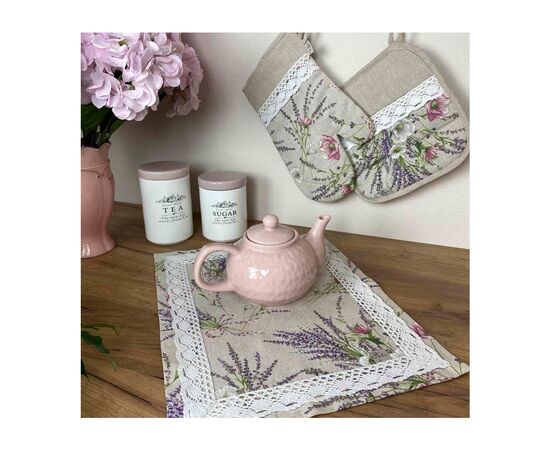 Салфетка на стол Прованс Grosso с кружевом 35х45 см (17551), изображение 4 Салфетка на стол Прованс Grosso с кружевом 35х45 см (17551), изображение 4