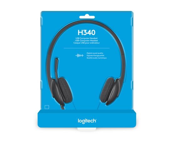 Наушники Logitech H340 USB HEADSET (981-000475), изображение 8 Наушники Logitech H340 USB HEADSET (981-000475), изображение 8