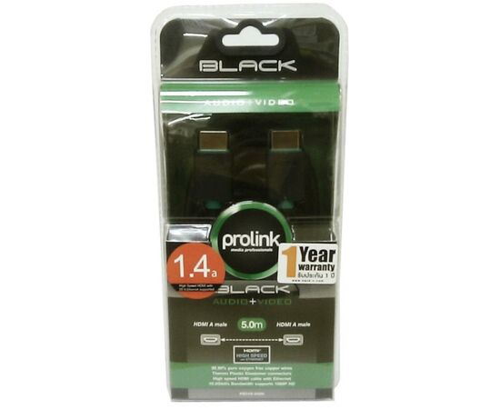 Кабель мультимедійний HDMI to HDMI 3.0m Prolink (PB348-0300), зображення 3 Кабель мультимедійний HDMI to HDMI 3.0m Prolink (PB348-0300), зображення 3