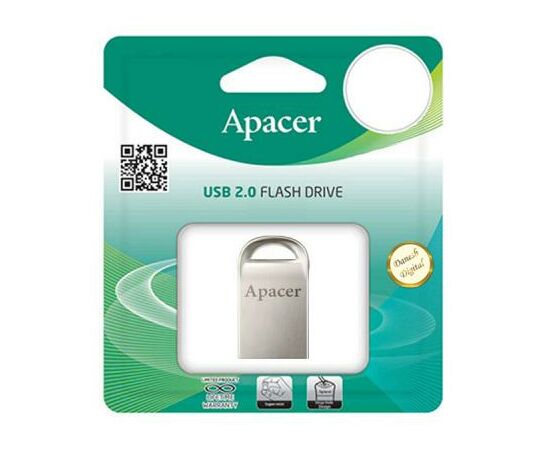 USB флеш накопитель Apacer 16GB AH115 Silver USB 2.0 (AP16GAH115S-1), изображение 2 USB флеш накопитель Apacer 16GB AH115 Silver USB 2.0 (AP16GAH115S-1), изображение 2