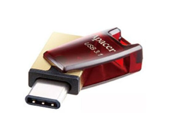 USB флеш накопитель Apacer 32GB AH180 Red Type-C Dual USB 3.1 (AP32GAH180R-1), изображение 5