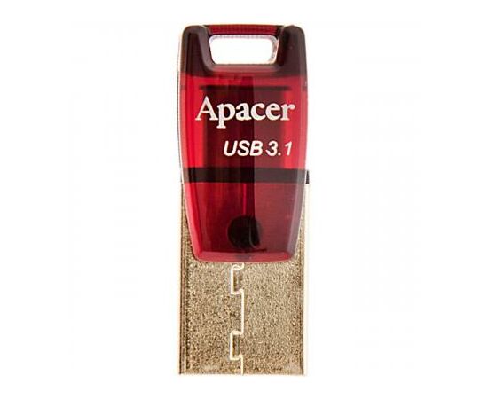 USB флеш накопичувач Apacer 32GB AH180 Red Type-C Dual USB 3.1 (AP32GAH180R-1)