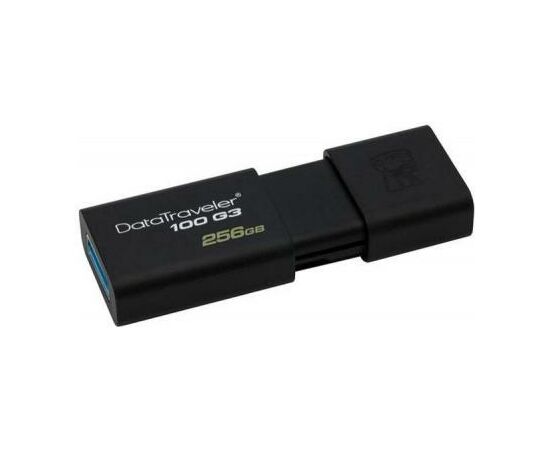 USB флеш накопитель Kingston 256GB DT 100 G3 Black USB 3.0 (DT100G3/256GB), изображение 3 USB флеш накопитель Kingston 256GB DT 100 G3 Black USB 3.0 (DT100G3/256GB), изображение 3