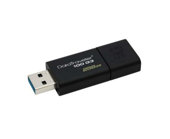 USB флеш накопитель Kingston 256GB DT 100 G3 Black USB 3.0 (DT100G3/256GB), изображение 4 USB флеш накопитель Kingston 256GB DT 100 G3 Black USB 3.0 (DT100G3/256GB), изображение 4