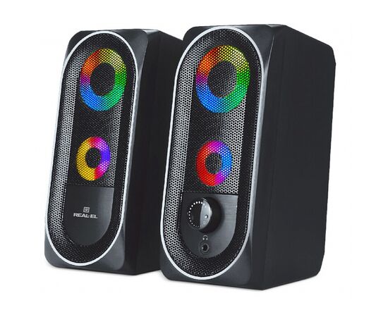 Акустическая система REAL-EL S-110 USB Black, изображение 2 Акустическая система REAL-EL S-110 USB Black, изображение 2