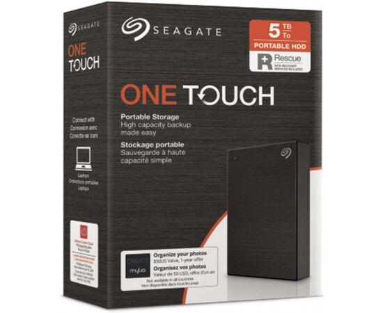 Внешний жесткий диск 2.5" 5TB One Touch USB 3.2 Seagate (STKC5000400), изображение 8 Внешний жесткий диск 2.5" 5TB One Touch USB 3.2 Seagate (STKC5000400), изображение 8