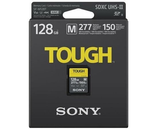 Карта пам'яті Sony 128GB SDXC class10 UHS-II U3 V60 Tough (SFM128T.SYM), зображення 2 Карта пам'яті Sony 128GB SDXC class10 UHS-II U3 V60 Tough (SFM128T.SYM), зображення 2