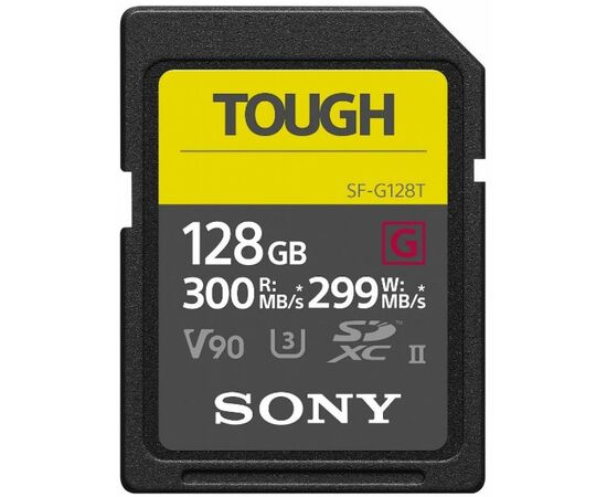 Карта пам'яті Sony 128GB SDXC class10 UHS-II U3 V90 Tough (SFG1TG)