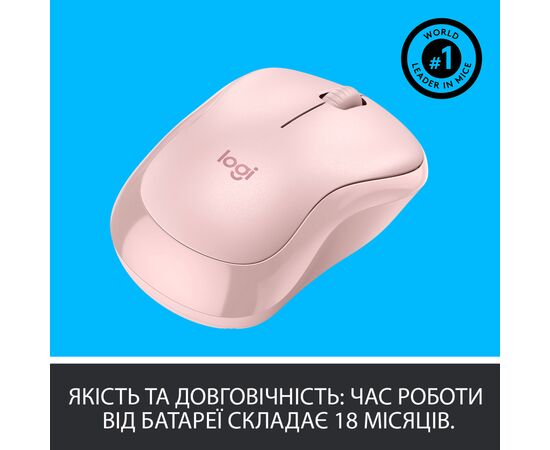 Мышка Logitech M220 Silent Rose (910-006129), изображение 5 Мышка Logitech M220 Silent Rose (910-006129), изображение 5