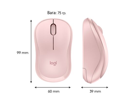 Мышка Logitech M220 Silent Rose (910-006129), изображение 8 Мышка Logitech M220 Silent Rose (910-006129), изображение 8
