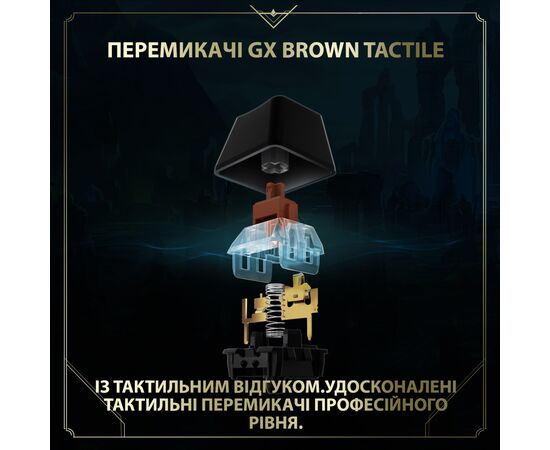 Клавіатура Logitech G PRO Mechanical Keyboard League of Legends Edition (920-010537), зображення 3 Клавіатура Logitech G PRO Mechanical Keyboard League of Legends Edition (920-010537), зображення 3