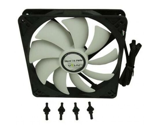Кулер для корпуса Gelid Solutions Silent 14 PWM 140 mm (FN-PX14-12), изображение 2 Кулер для корпуса Gelid Solutions Silent 14 PWM 140 mm (FN-PX14-12), изображение 2
