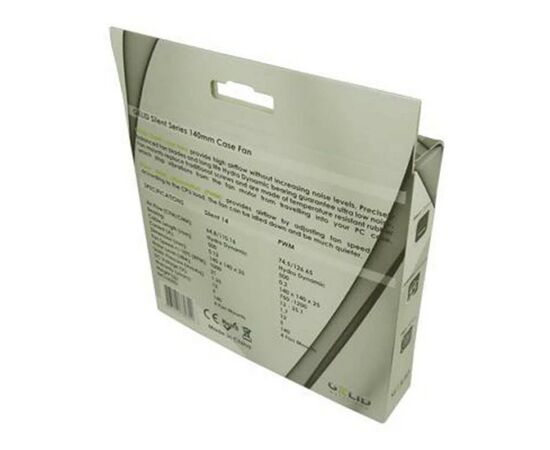 Кулер для корпуса Gelid Solutions Silent 14 PWM 140 mm (FN-PX14-12), изображение 4 Кулер для корпуса Gelid Solutions Silent 14 PWM 140 mm (FN-PX14-12), изображение 4
