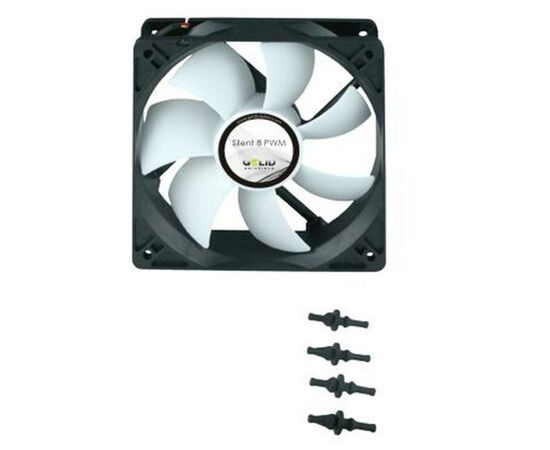 Кулер для корпуса Gelid Solutions Silent 8 PWM 80 mm (FN-PX08-20), изображение 2 Кулер для корпуса Gelid Solutions Silent 8 PWM 80 mm (FN-PX08-20), изображение 2