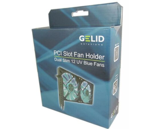 Кулер для видеокарты Gelid Solutions PCI Slot Fan Holder (SL-PCI-02), изображение 3 Кулер для видеокарты Gelid Solutions PCI Slot Fan Holder (SL-PCI-02), изображение 3