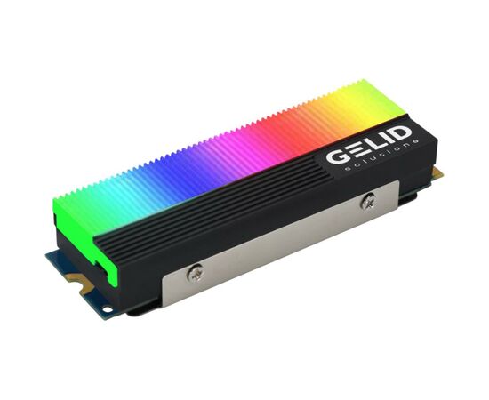 Радіатор охолодження Gelid Solutions GLINT ARGB M.2 2280 SSD (M2-RGB-01), зображення 2 Радіатор охолодження Gelid Solutions GLINT ARGB M.2 2280 SSD (M2-RGB-01), зображення 2