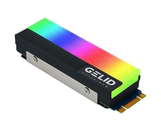 Радіатор охолодження Gelid Solutions GLINT ARGB M.2 2280 SSD (M2-RGB-01), зображення 3 Радіатор охолодження Gelid Solutions GLINT ARGB M.2 2280 SSD (M2-RGB-01), зображення 3