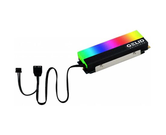 Радіатор охолодження Gelid Solutions GLINT ARGB M.2 2280 SSD (M2-RGB-01), зображення 4 Радіатор охолодження Gelid Solutions GLINT ARGB M.2 2280 SSD (M2-RGB-01), зображення 4