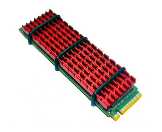 Радіатор охолодження Gelid Solutions SubZero M.2 SSD RED (HS-M2-SSD-10-A-4), зображення 2 Радіатор охолодження Gelid Solutions SubZero M.2 SSD RED (HS-M2-SSD-10-A-4), зображення 2