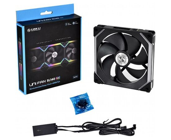Кулер до корпусу Lian Li Uni Fan SL120-1 Single Black (G99.12UF1B.00), зображення 5 Кулер до корпусу Lian Li Uni Fan SL120-1 Single Black (G99.12UF1B.00), зображення 5
