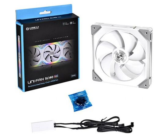 Кулер до корпусу Lian Li Uni Fan SL120-1 Single White (G99.12UF1W.00), зображення 6 Кулер до корпусу Lian Li Uni Fan SL120-1 Single White (G99.12UF1W.00), зображення 6