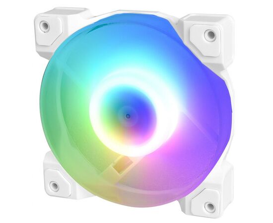 Кулер для корпуса ID-Cooling DF-12025-ARGB-TRIO-SNOW, изображение 2 Кулер для корпуса ID-Cooling DF-12025-ARGB-TRIO-SNOW, изображение 2