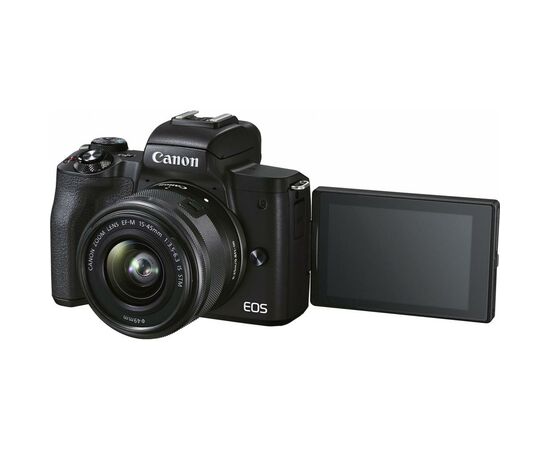 Цифровой фотоаппарат Canon EOS M50 Mk2 + 15-45 IS STM + 55-200 IS STM Black (4728C041), изображение 6 Цифровой фотоаппарат Canon EOS M50 Mk2 + 15-45 IS STM + 55-200 IS STM Black (4728C041), изображение 6