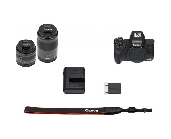Цифровой фотоаппарат Canon EOS M50 Mk2 + 15-45 IS STM + 55-200 IS STM Black (4728C041), изображение 8 Цифровой фотоаппарат Canon EOS M50 Mk2 + 15-45 IS STM + 55-200 IS STM Black (4728C041), изображение 8