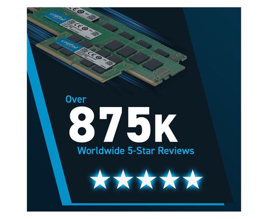 Модуль памяти для компьютера DDR5 32GB 4800 MHz Micron (CT32G48C40U5), изображение 6 Модуль памяти для компьютера DDR5 32GB 4800 MHz Micron (CT32G48C40U5), изображение 6