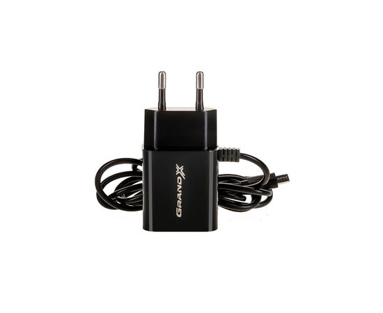 Зарядное устройство Grand-X 5V 2,1A 2USB + micro USB Black (CH-35B), изображение 4