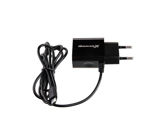 Зарядное устройство Grand-X 5V 2,1A 2USB + micro USB Black (CH-35B), изображение 5