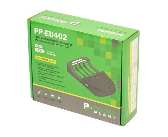 Зарядное устройство для аккумуляторов PowerPlant PP-EU402 / АА, AAA (AA620005), изображение 5 Зарядное устройство для аккумуляторов PowerPlant PP-EU402 / АА, AAA (AA620005), изображение 5
