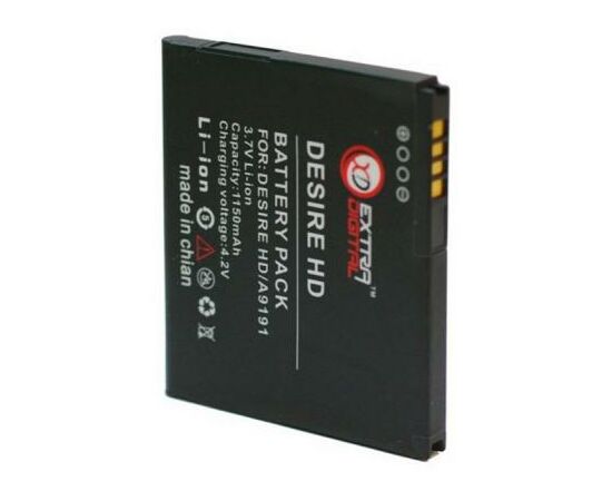 Аккумуляторная батарея для телефона Extradigital HTC Desire HD (1150 mAh) (BMH6201), изображение 2 Аккумуляторная батарея для телефона Extradigital HTC Desire HD (1150 mAh) (BMH6201), изображение 2