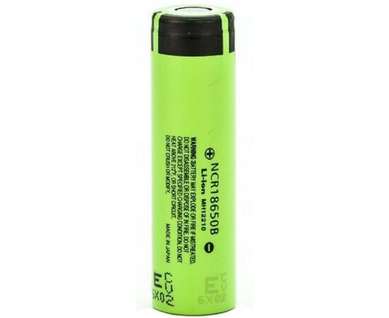 Аккумулятор 18650 3400mAh (FlatTop) * 1 Panasonic (NCR18650B / 00422), изображение 2 Аккумулятор 18650 3400mAh (FlatTop) * 1 Panasonic (NCR18650B / 00422), изображение 2