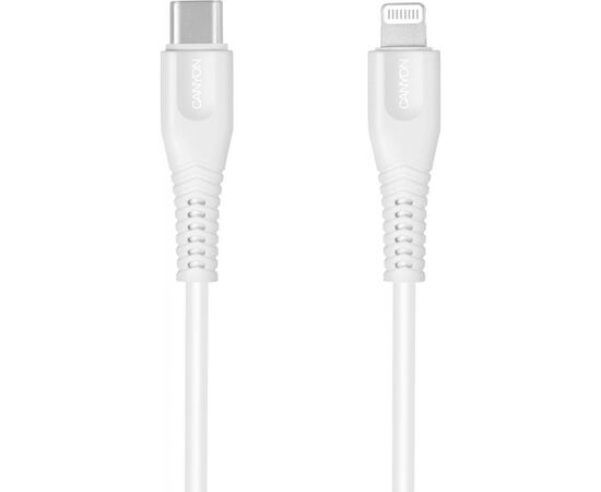 Дата кабель USB Type-C to Lightning 1.2m MFI White Canyon (CNS-MFIC4W)