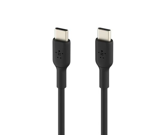 Дата кабель USB-С - USB-С, PVC, 1m, black Belkin (CAB003BT1MBK), изображение 2 Дата кабель USB-С - USB-С, PVC, 1m, black Belkin (CAB003BT1MBK), изображение 2