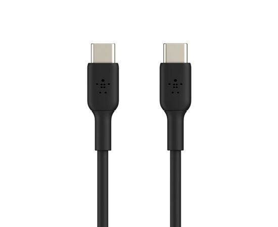 Дата кабель USB-С - USB-С, PVC, 1m, black Belkin (CAB003BT1MBK), изображение 3 Дата кабель USB-С - USB-С, PVC, 1m, black Belkin (CAB003BT1MBK), изображение 3