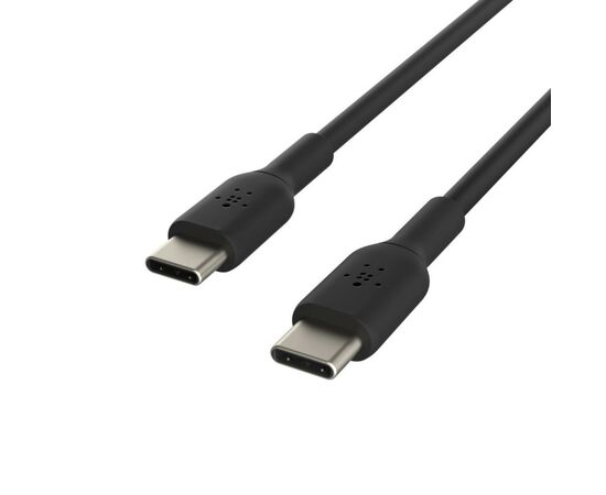 Дата кабель USB-С - USB-С, PVC, 1m, black Belkin (CAB003BT1MBK), изображение 5 Дата кабель USB-С - USB-С, PVC, 1m, black Belkin (CAB003BT1MBK), изображение 5