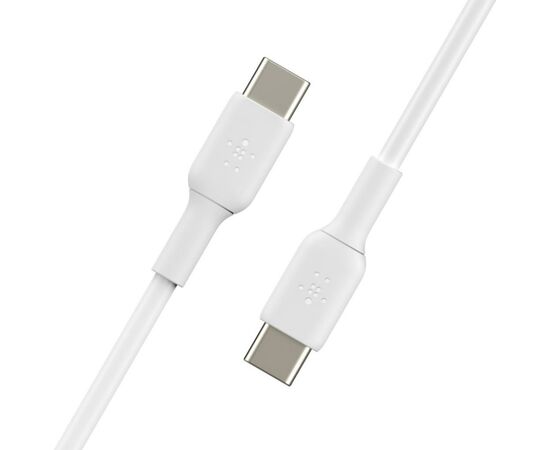 Дата кабель USB-С - USB-С, PVC, 1m, white Belkin (CAB003BT1MWH), изображение 4 Дата кабель USB-С - USB-С, PVC, 1m, white Belkin (CAB003BT1MWH), изображение 4