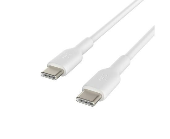 Дата кабель USB-С - USB-С, PVC, 1m, white Belkin (CAB003BT1MWH), изображение 5 Дата кабель USB-С - USB-С, PVC, 1m, white Belkin (CAB003BT1MWH), изображение 5