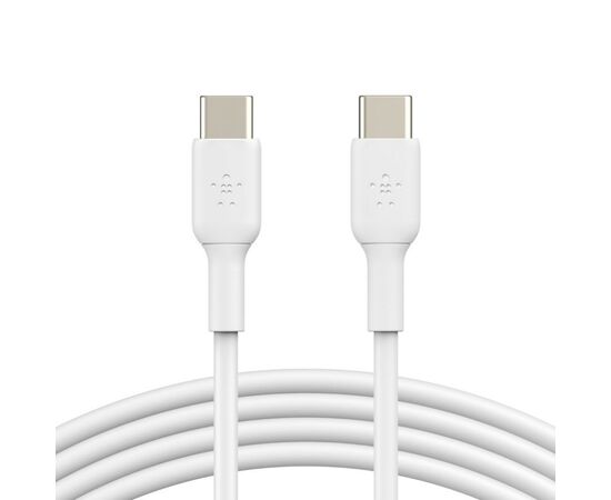 Дата кабель USB-С - USB-С, PVC, 1m, white Belkin (CAB003BT1MWH)