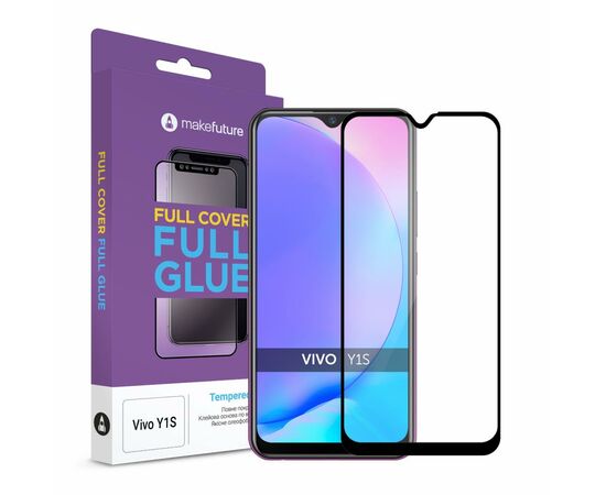 Стекло защитное MakeFuture Vivo Y1S Full Cover Full Glue (MGF-VY1S)
