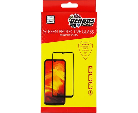 Скло захисне Dengos Full Glue Samsung M12 (black) (TGFG-179)