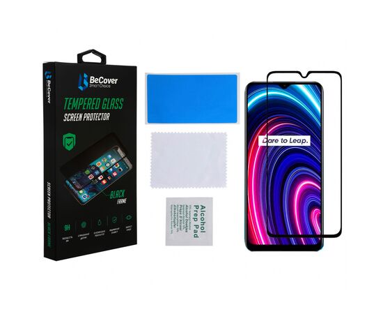 Стекло защитное BeCover Realme C25Y Black (707139), изображение 2